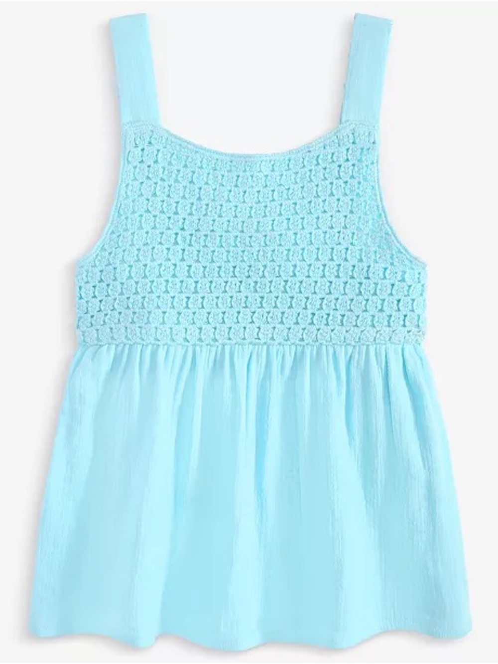 Epic Threads Cotton Crochet Swing Tank Top